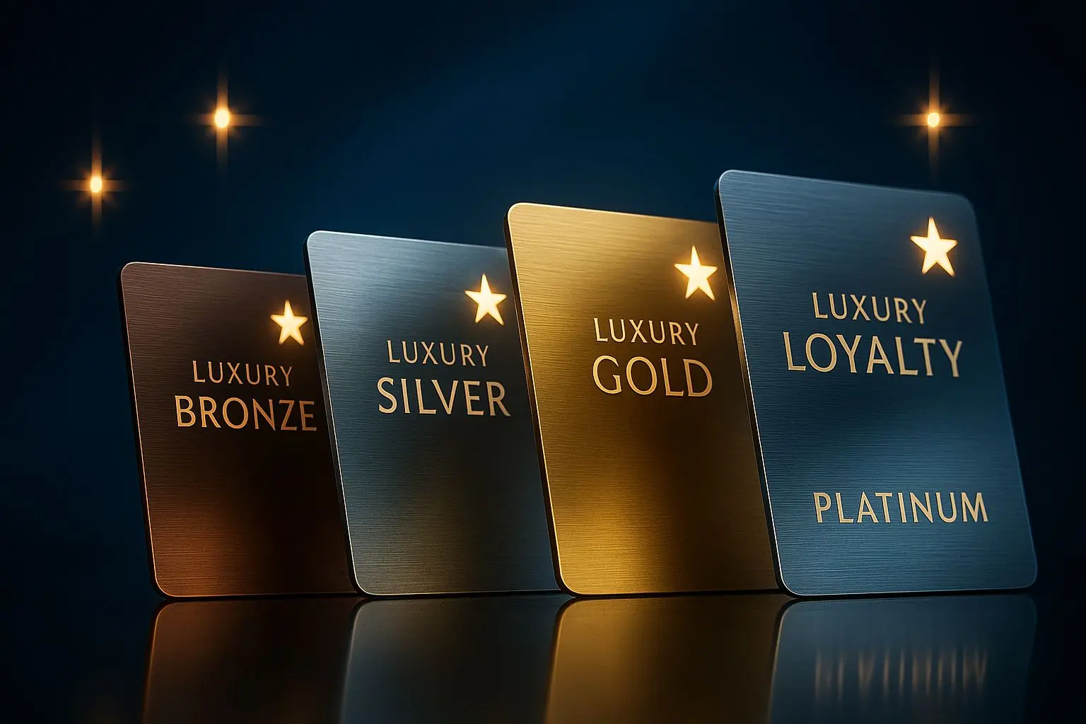 Loyalty and VIP tier cards for rewards program