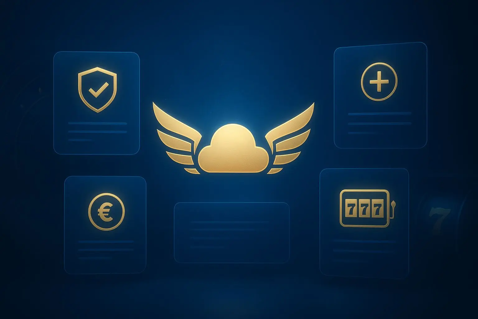Sky-themed banner with related gaming site cards for Dutch players