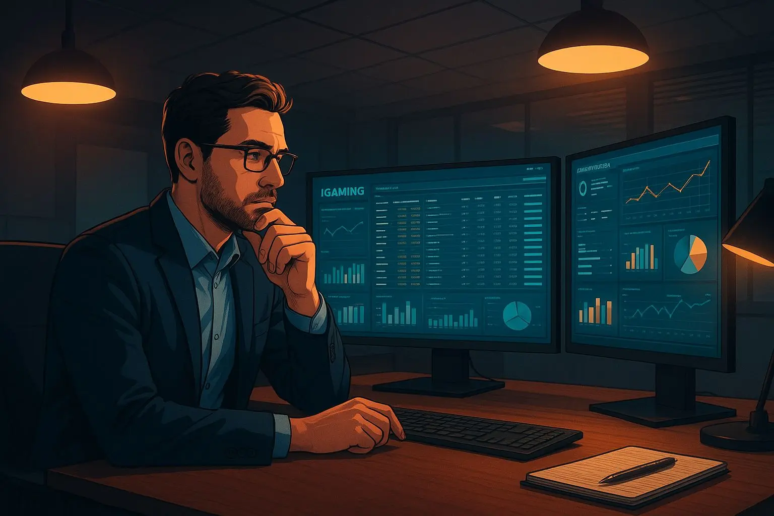 Fictional analyst reviewing connected gaming brands