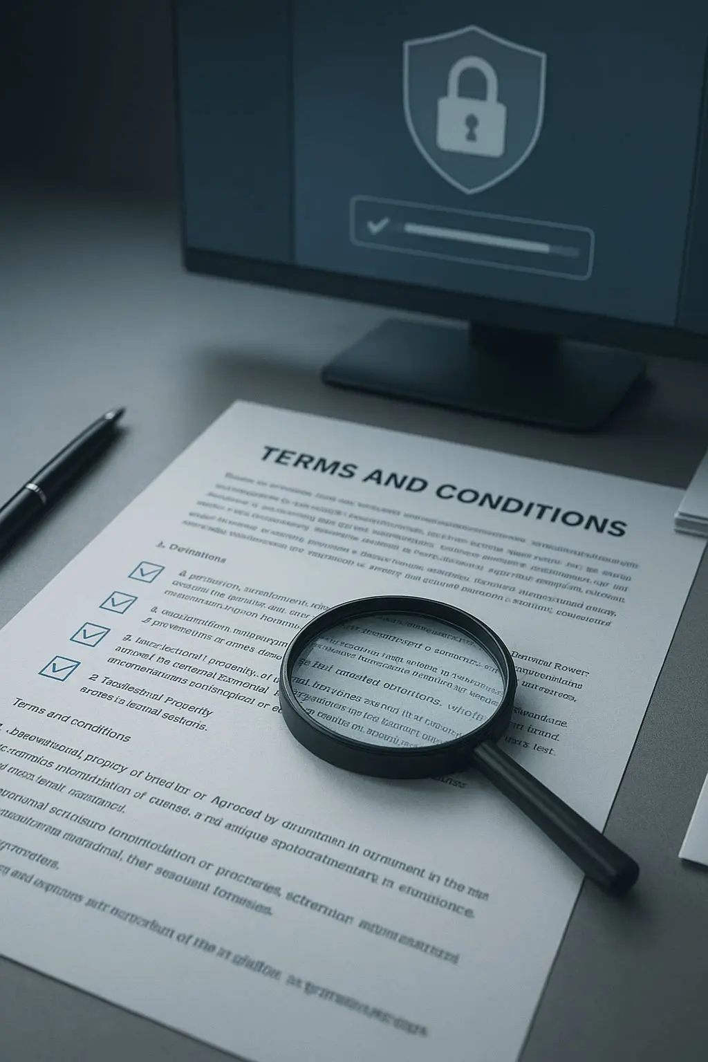 Terms and conditions checklist for voucher code offers